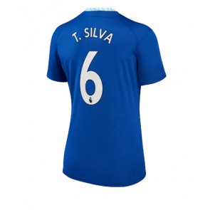 Chelsea Thiago Silva #6 kläder Kvinnor 2022-23 Hemmatröja Kortärmad